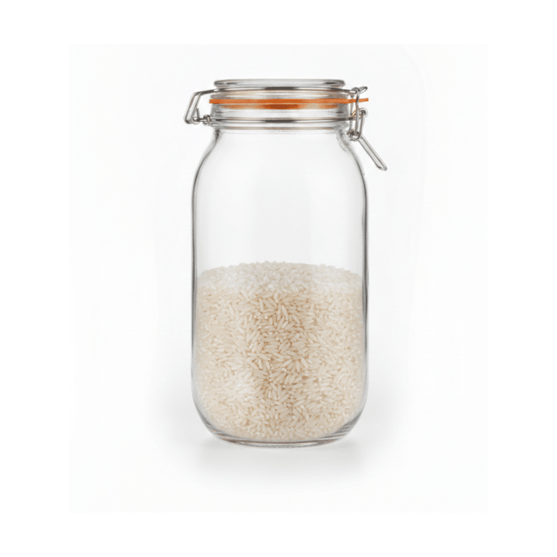 برطبان تخزين زجاجي أسطواني