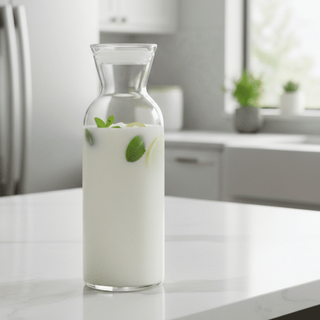 ⁦زجاجة فاخرة فيلج من باشاباشي مع غطاء زجاجي محكم الإغلاق - 1300 مل صنع في تركيا⁩ - الصورة ⁦4⁩