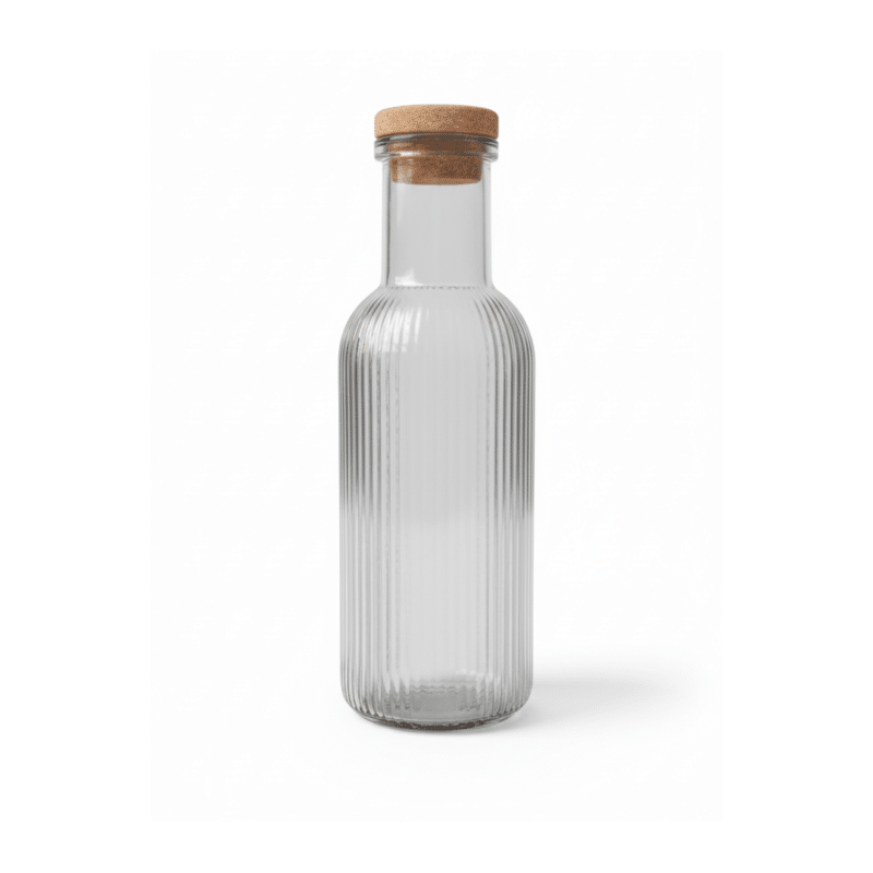 زجاجة ماء زجاجية