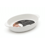 Danny Home Premium Large Porcelain Oval oven Roaster – (35.5*22.2*7.6cm) Oven-to-Table White Serving Ware - Image 3