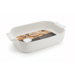 Danny Home Premium Large Porcelain Rectangular oven Roaster Dish –( 34*21.7cm)Elegant Oven-to-Table Serving Ware - Image 2