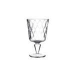 Pasabahce Leafy Glass Cup Set of 4 – 330ml Clear Elegant Stemmed Glasses, Turkish Made Tableware for Water, Juice & Cold Drinks - Image 2