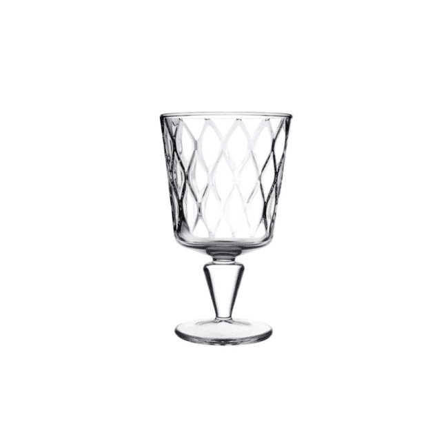 Pasabahce Leafy Glass Cup Set of 4 – 330ml Clear Elegant Stemmed Glasses, Turkish Made Tableware for Water, Juice & Cold Drinks - Image 2