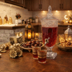 2.5L Crystal Style Glass Juice Dispenser with Lid & Tap – Ramadan Beverage Server with Stand, Elegant Drink Dispenser for Iftar, Parties & Home Use - Image 2