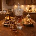 2L Crystal Glass Juice Dispenser with Lid & Tap – Elegant Ramadan Beverage Server with Stand, Clear Decorative Drink Dispenser for Juice, Water & Cold Drinks - Image 2