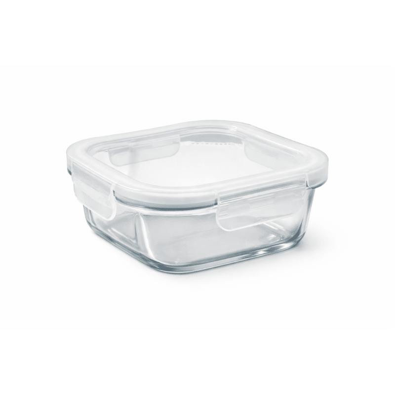 1100ml Borosilicate Square Glass Food Storage