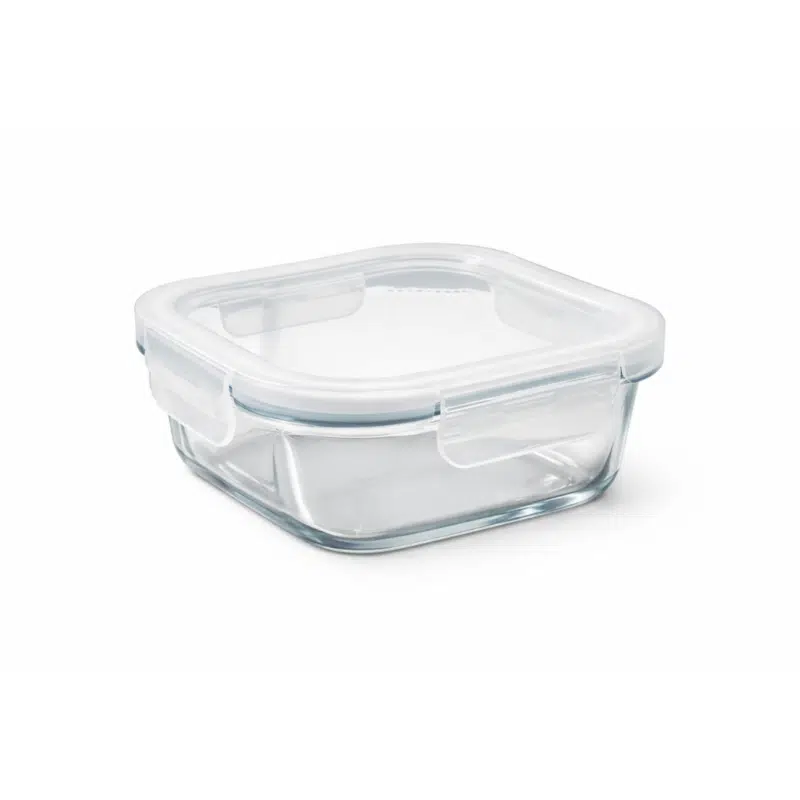 1100ml Borosilicate Square Glass Food Storage