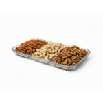 ⁦طبق تقديم زجاجي أنيق مقسم من باشاباشي، 27.6 × 16.2 سم - صينية تقديم مستطيلة شفافة مقسمة للمكسرات والوجبات الخفيفة والفواكه والمقبلات - صنع في تركيا⁩ - الصورة ⁦2⁩