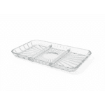 Divided Glass Service Plate