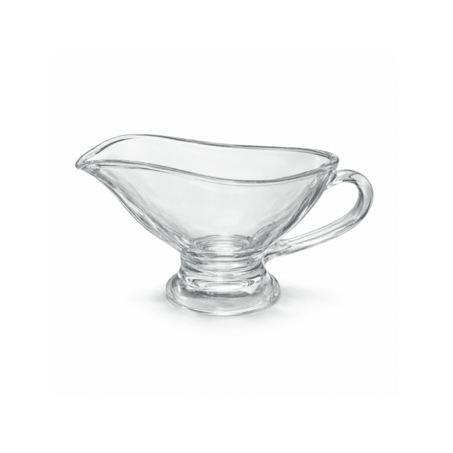 Glass Sauce Boat 240ml – Clear Glass Gravy & Sauce Jug with Handle and Pour Spout, Heat-Resistant Lead-Free Glass, Ideal for Sauces, Gravies, Dressings & Syrups - Image 3