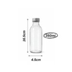 Pasabahce Iconic Glass Bottle 350ml – Turkish Made - Image 3