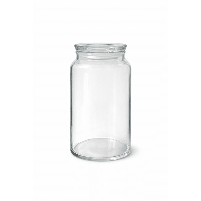 Pasabahce Kitchen Club Glass Storage Jar 1130ml – Large Clear Airtight Glass Container with Lid, 19cm Height, 8.5cm Diameter – Made in Turkey - Image 2
