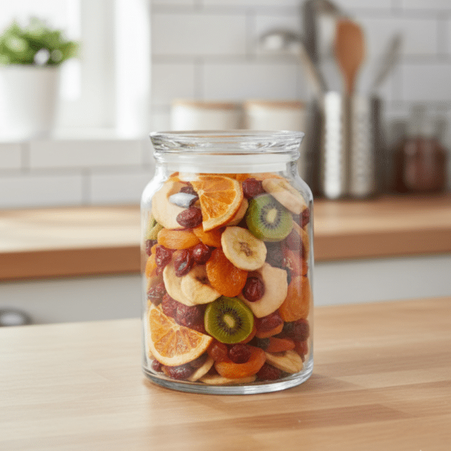 Pasabahce Kitchen Club Glass Storage Jar 860ml – Clear Airtight Glass Container with Lid, 15cm Height, 8.5cm Diameter – Made in Turkey - Image 3