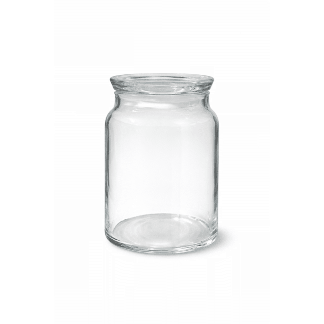 Pasabahce Kitchen Club Glass Storage Jar 860ml – Clear Airtight Glass Container with Lid, 15cm Height, 8.5cm Diameter – Made in Turkey - Image 2