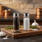 ⁦طقم شيكر ملح وفلفل زجاجي كبير من باشاباشي - سعة 240 مل (8.1 أونصة) - موزعات توابل قابلة لإعادة التعبئة مع أغطية من الفولاذ المقاوم للصدأ - صنع في بلغاريا - طقم من قطعتين⁩ - الصورة ⁦2⁩