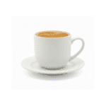 Danny Home Porcelain Coffee Cup 120ml & Saucer Set of 12 Pcs Elegant Off-white - Image 3