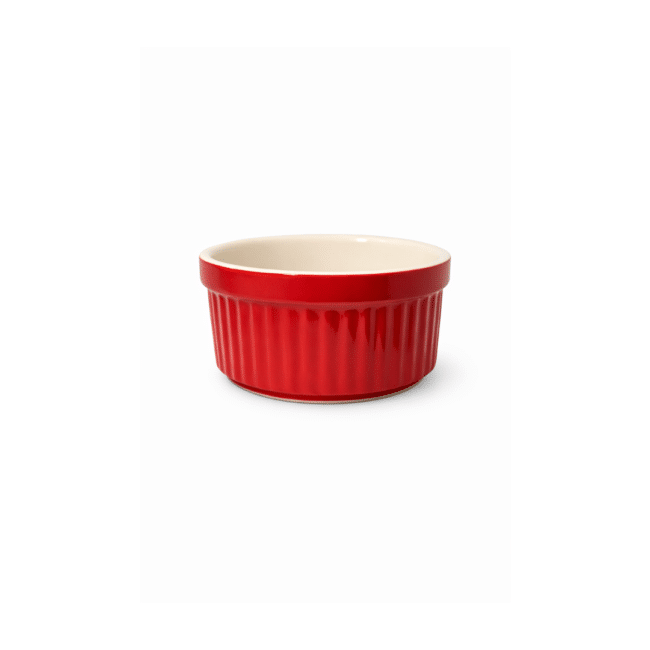 Danny Home Porcelain Cupcake Oven Bowls – Set of 3, Oven-Safe Ceramic Ramekins for Baking Cupcakes, Desserts & Individual Servings Red - Image 2