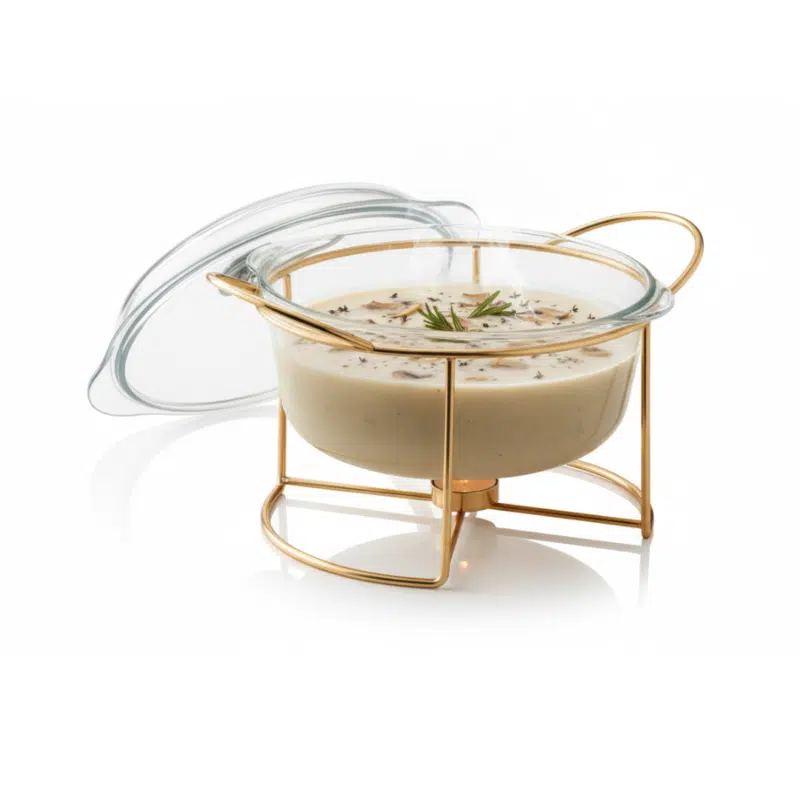 Round Glass Casserole