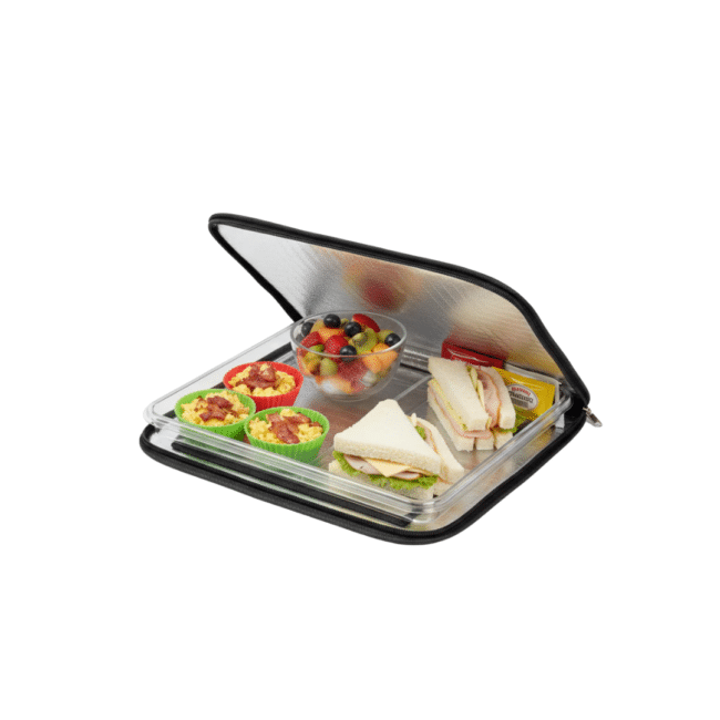 Tray Thermal Bag 45x40 cm – Large Rectangular Insulated Food Carrier, Waterproof Leakproof Thermal Storage Bag for Hot & Cold Food Trays (26–34L Capacity)-Black - Image 3