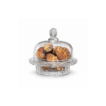 Vintage Glass Candy Jar with Lid