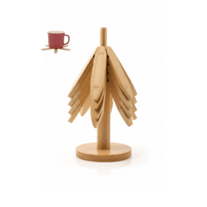 طقم وسادات عازلة للحرارة من خشب البامبو