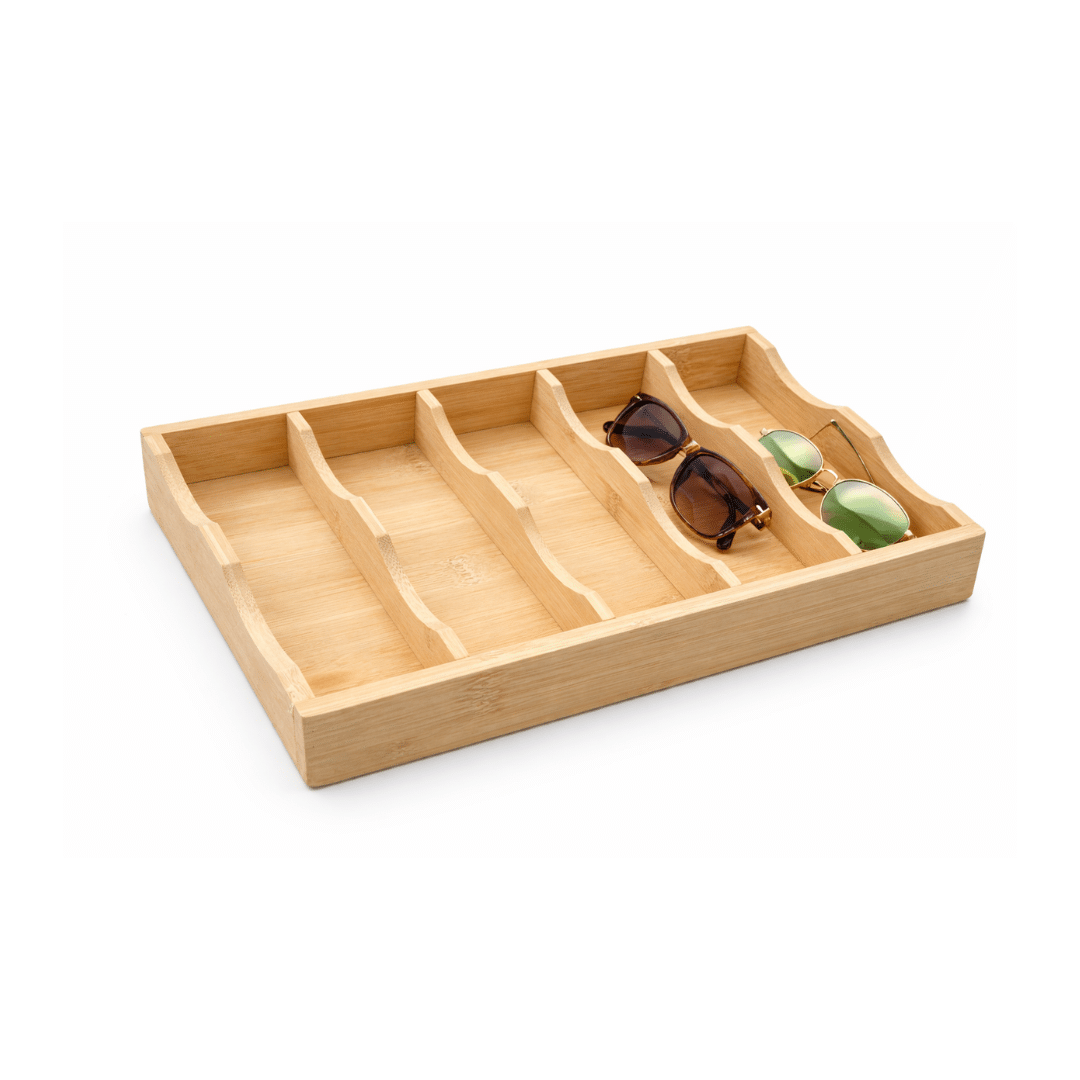 Bamboo Sunglasses Organizer (3) Bamboo Sunglasses Organizer