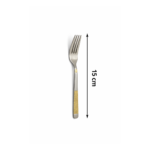 Dessert Fork Set 15 cm Stainless Steel 6-Piece  – Elegant Cake & Pastry Forks with Gold Accent Handle, Durable Mirror Finish Cutlery for Dessert, Fruit & Tea Time - Image 2