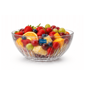 Glass Salad and Fruit Bowl