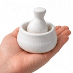 Danny Home Mini Porcelain Mortar & Pestle – Small Ceramic Herb & Spice Grinder – Garlic, Pepper & Seasoning Crusher - Image 3