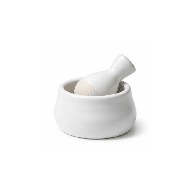 Danny Home Mini Porcelain Mortar & Pestle – Small Ceramic Herb & Spice Grinder – Garlic, Pepper & Seasoning Crusher - Image 5