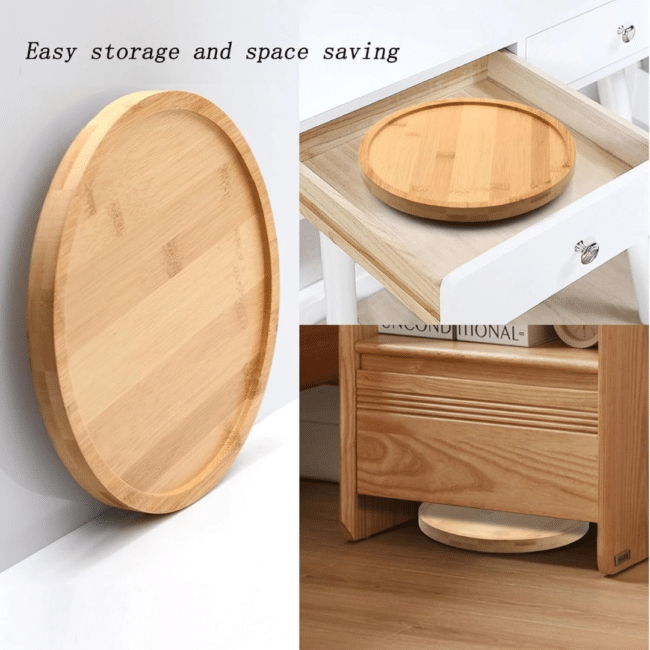 Bamboo Sofa Arm Tray Table Clip-On – Foldable Sofa Armrest Table, Wooden Couch Side Table, Space Saving Snack & Drink Holder - Image 5