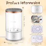 Electric Makeup Brush Cleaner & Dryer – Automatic USB Brush Washing Machine, Cosmetic Brush Cleaner with One-Touch Control, Fast Cleaning & Drying Tool - Image 2