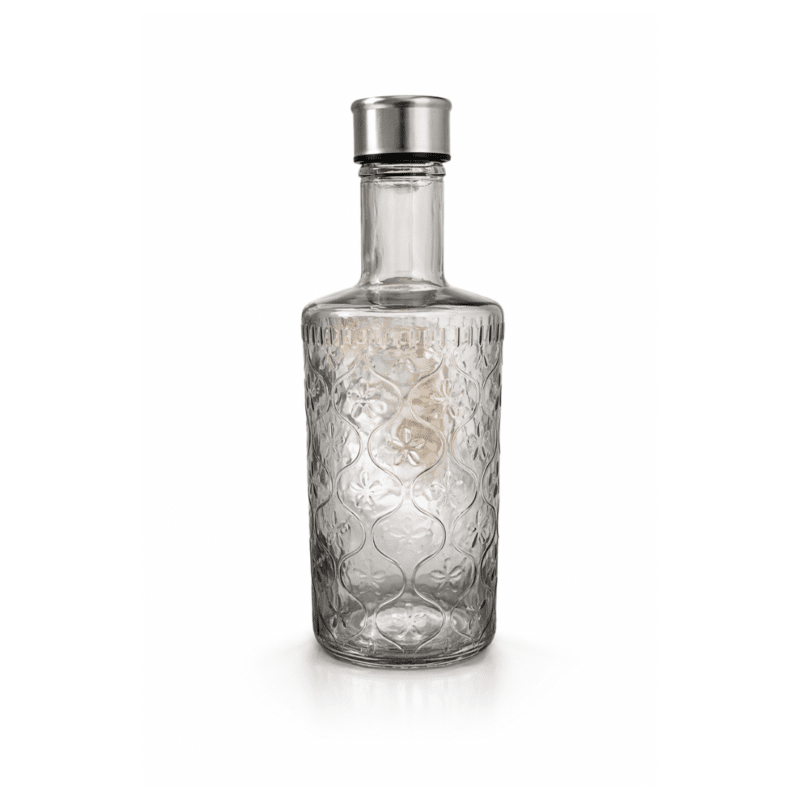 Embossed Glass Bottle