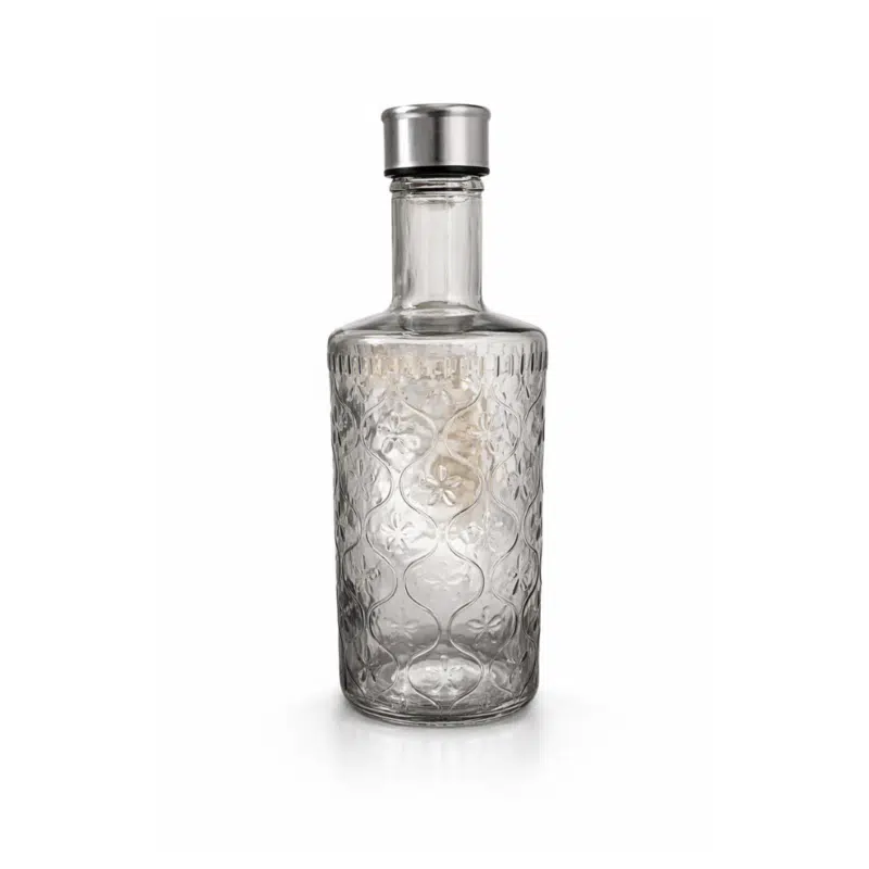 Embossed Glass Bottle