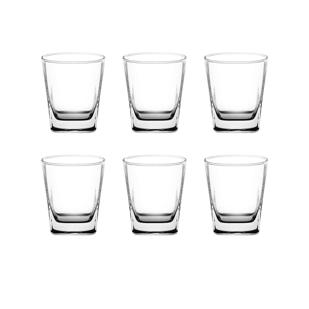 Glass Cups Set (4) طقم أكواب زجاجية