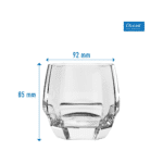 ⁦طقم أكواب أوشن كاريزما روك مكون من 6 قطع - أكواب شرب شفافة سعة 340 مل - أكواب متينة للماء والعصير - صنع في تايلاند⁩ - الصورة ⁦2⁩