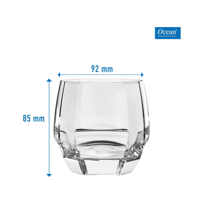⁦طقم أكواب أوشن كاريزما روك مكون من 6 قطع - أكواب شرب شفافة سعة 340 مل - أكواب متينة للماء والعصير - صنع في تايلاند⁩ - الصورة ⁦2⁩