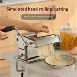 Manual Stainless Steel Pasta Maker Machine with 7 Thickness Settings - Image 4