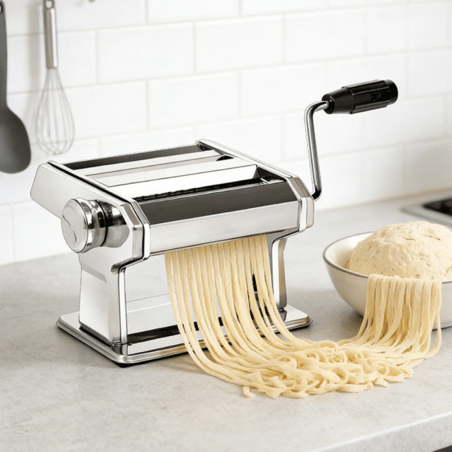 Manual Stainless Steel Pasta Maker Machine with 7 Thickness Settings - Image 3