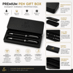 Foxiwood Premium Wooden Pen Box with Magnetic Closure – 21.5 × 7.3 cm - Image 4