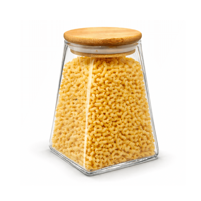 Square Glass Storage Jar