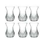 ⁦طقم استكانة شاي باشاباشي تايم ليس 170 مل - طقم من 6 أكواب شاي بتصميم كريستالي⁩ - الصورة ⁦4⁩