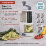 Danny Home Creative Spiralizer – 4-in-1 Vegetable Spiral Cutter - Image 2